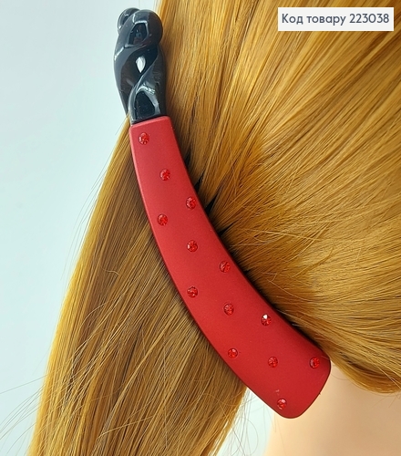 Заколка банан 11 см с камнями в асс. 223038 фото 6