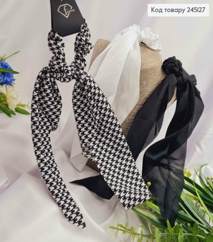 Резинка атласная, бантик Твилли, диаметр 8см, цвета в ассортименте, цена за 1шт. 245127 фото 2