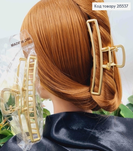 Краб металл 11,5см дуга прямоугольная, ЗОЛОТОЙ  цвет 215537 фото 2