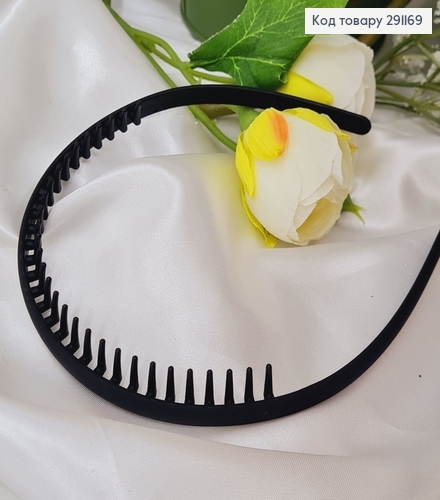 обруч пластик каучук черный ГРЕБЕНЬ 291169 фото 2