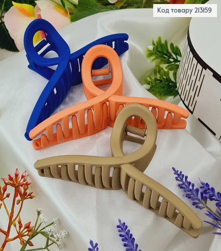 Краб пластик матовый 13см ПЕТЛЯ в асорт. (разноцветный) 213159 фото 2