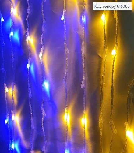 Гирлянда Водопад белая проволока 3*2,8 320 LED цветная 613086 фото 6