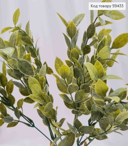 Искусственная композиция Декоративная Зелень, серо-зеленого цвета, 7 веточек, высота 35см 551433 фото 3