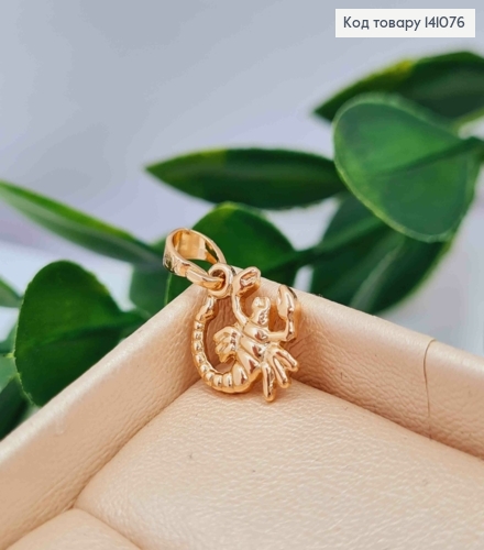 Кулон, знак зодиака "СКОРПИОН", 1,1см, Xuping 18К 141076 фото 2