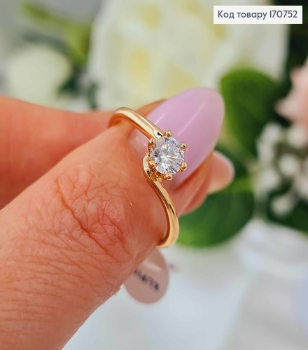 Кольцо "Стихия" с большим камнем, Xuping 18K 170752 фото 2