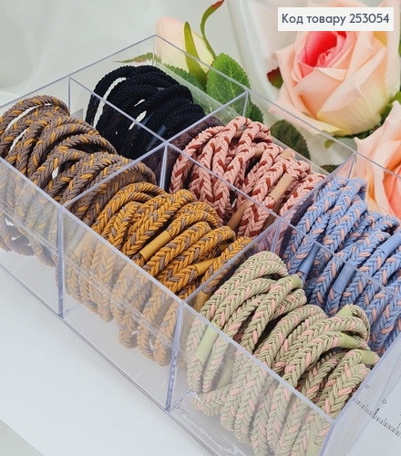 Резинка плетенная "шнурок" в асортименте 253054 фото 2