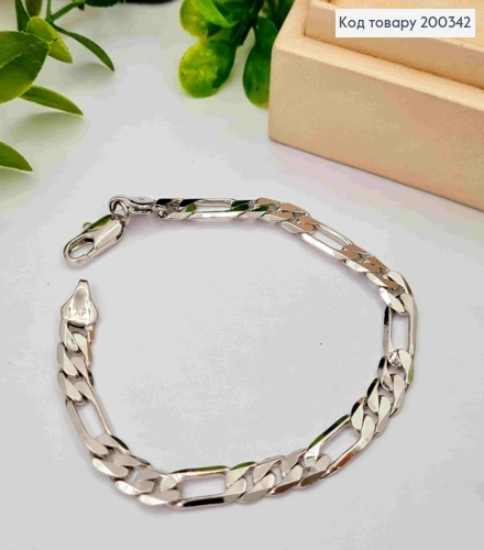 Браслет родовой плетение КАРТЬЕ, ширина 6мм, длина 19см, Xuping 200342 фото 2