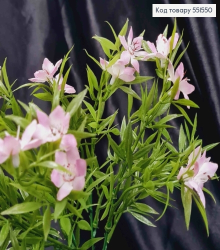 Искусственная композиция Барвинок, ФИОЛЕТОВОГО цвета, 5 веточек на металлическом стержне, высота 33см. 551550 фото 2