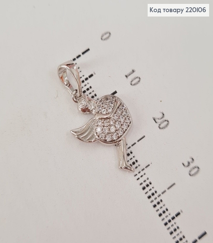 Кулон Амур с камешками родованное Xuping 220106 фото 2