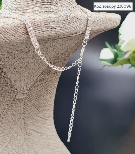 Бижутерия на шею Колье серебряное в камнях 236096 фото 3