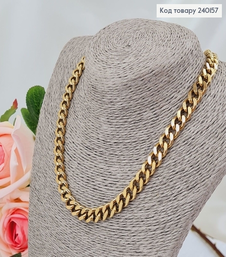 Цепочка 40+5см длина, 1,2см ширина лимонное золото Stainless Steel 240157 фото 2