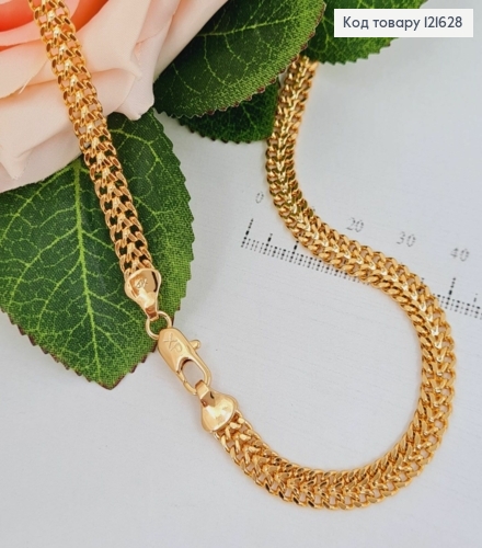 Цепочка плетения ПИТОН, ширина 4мм, длина 45см, Xuping 18K 121628 фото 3