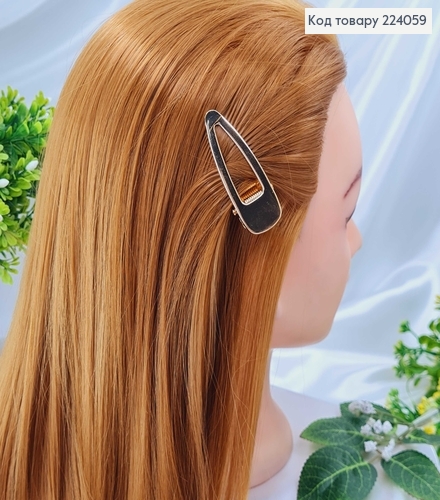 Заколка стрела метал  золотая триугольная  6см 224059 фото 2