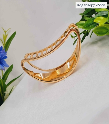 Краб метал Золотого кольору, напівколо, 9см 215558 фото 2