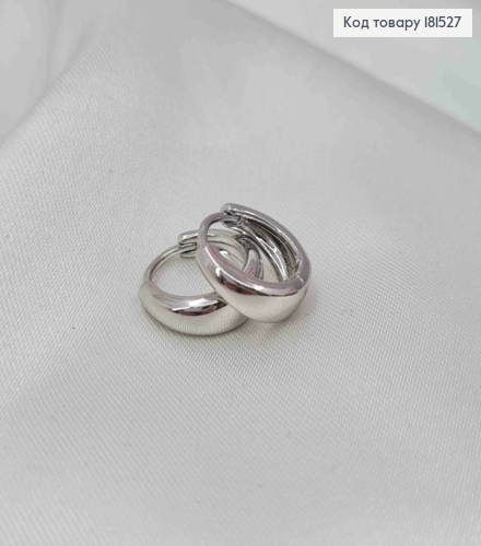 Серьги кольца, расширенные, 0,9см, Xuping 18K 181527 фото 3