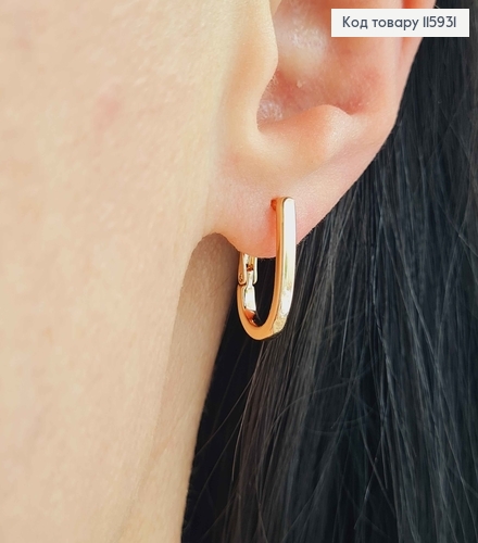 Серьги дуги, 1,5см*2мм, Xuping 18K 115931 фото 2