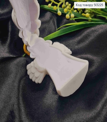 Коробка-футляр велюр, "АНГЕЛ", 9*4см, Белого цвета 513225 фото 2