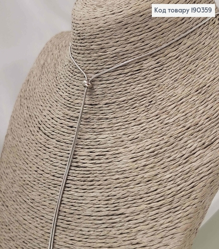 Цепочка родовая, снейк с шайбочкой для регуляции длины, дл. цепочки 47+5см см Xuping 190359 фото 3