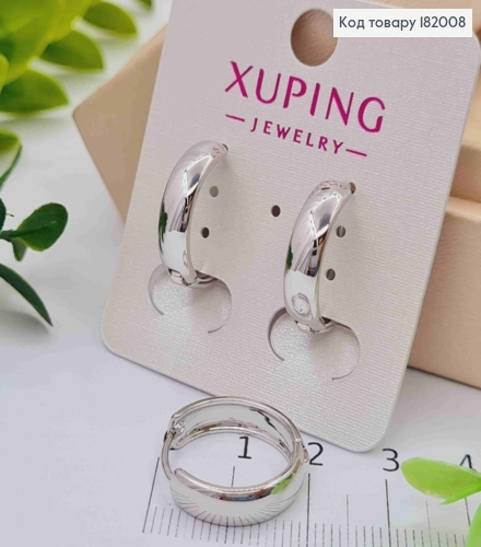 Серьги кольца, ширина 5мм, диаметр 1,8см, Xuping 182008 фото 2