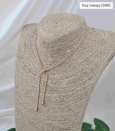 Цепочка плетения Снейк с удлинителем 5см, длина 43+5см, Xuping ТТМ 121483 фото 2