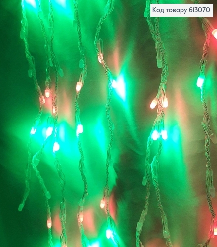 Гирлянда Водопад белая проволока 3*2 м 240 LED цветная 613070 фото 2