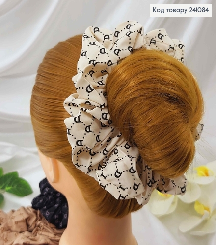 Резинка "Діор", тканина об'ємна, в асорт. 241084 фото 4