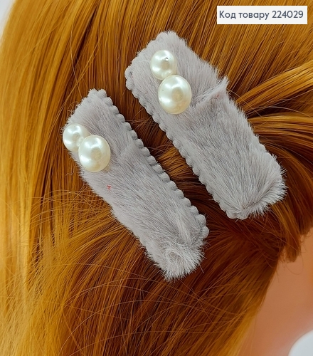 Заколка стрела металл с пушком 5 см 224029 фото 4