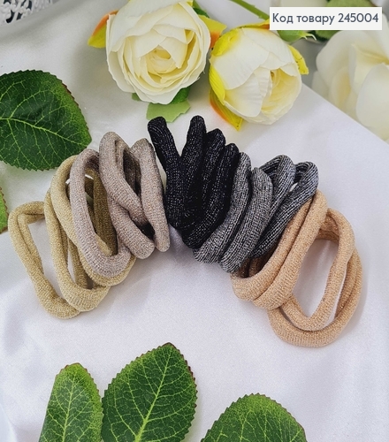 Резинка простая с люрексом в асс.цена 20шт/уп 245004 фото 2