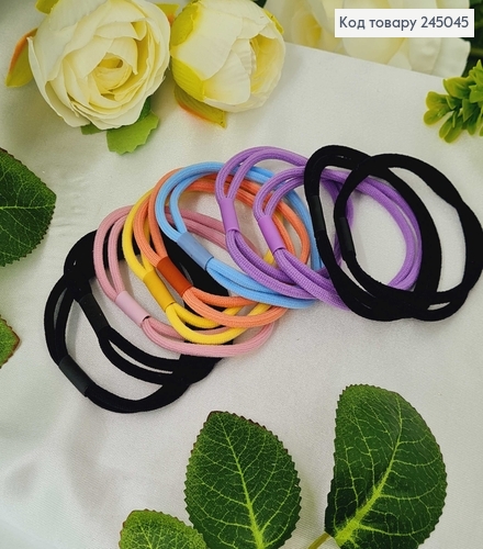 Резинка шнурок двойная в асс. 10 шт / уп. цена за уп. 245045 фото 2