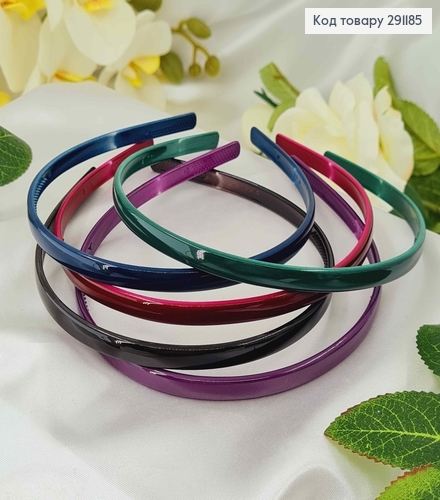 Обруч пластик, глянцевый 0,7см, темные цвета в ассорт. 291185 фото 2