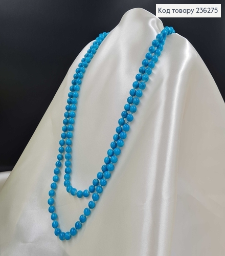 Буси 0,6см, цвет ГОЛУБОЙ МРАМОР, длина 160см 236275 фото 2