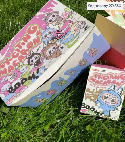 Брелок-сюрприз ЛАБУБУ, мягкая игрушка с коллекционной фигуркой "The Monsters Labubu", 15см 274580 фото 4