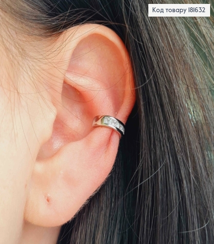 Сережки кафы украшены Блестящими камнями, Xuping 181632 фото 2