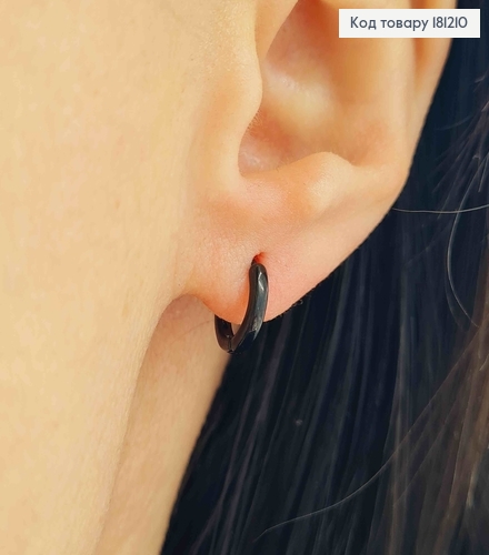 Серьги Брутальные тоненькие кольца 1см, Xuping 181210 фото 2