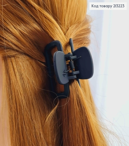 Краб пластик, матовый, Черного цвета, прямоугольный закругленный, 5см. 213223 фото 2