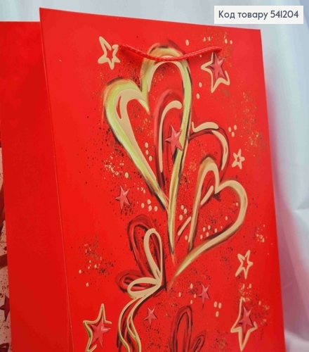 Пакет бумажный "Воздушное СЕРДЦЕ", 32*26*10см, в ассортименте 541204 фото 2