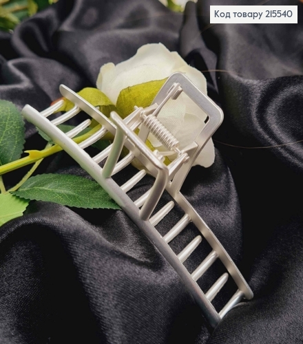 Краб металл 11,5см ТОНЕНЬКИЙ, СЕРЕБРЯНЫЙ цвет 215540 фото 2