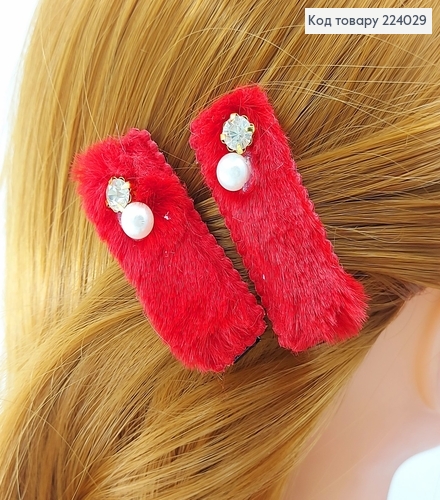 Заколка стрела металл с пушком 5 см 224029 фото 3