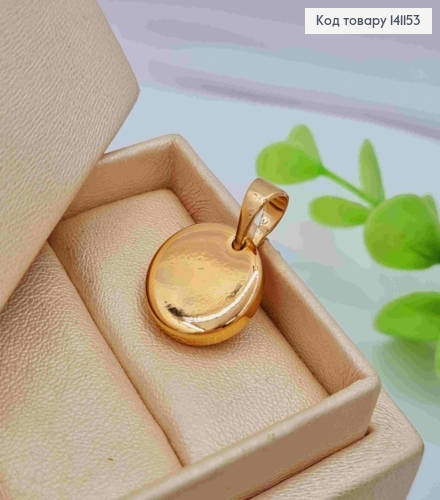 Кулон в виде "Монетки", размер 1,5см, Xuping 18K 141153 фото 2