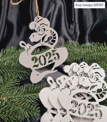 Деревянная фигурка ЗМИЯ в шапке, символ года 2025, размер 11*13см, Украина. 619347 фото 2