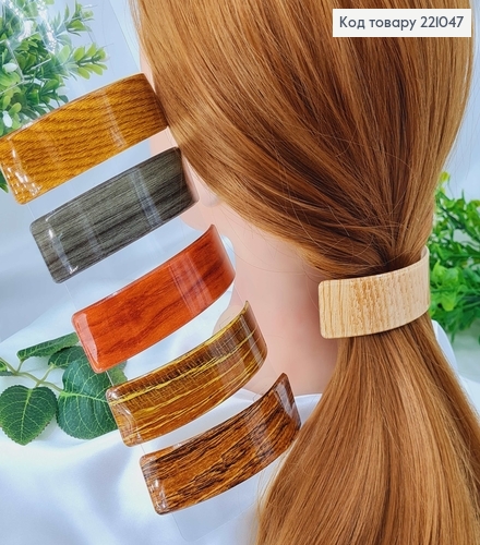 Заколка автомат 10см Дуга прямокутная в ассорт.. 221047 фото 2