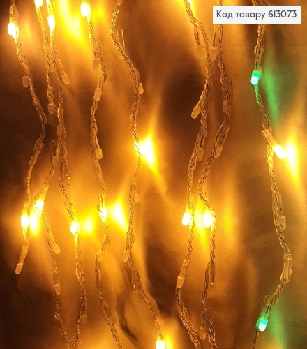 Гирлянда Водопад белая проволока 3*2 м 240 LED цветная 613073 фото 4