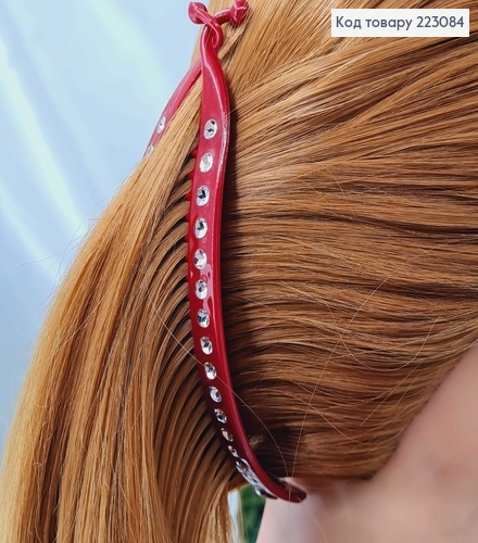 Заколка банан, пластик, с камешками, 14см, цвета в ассорт. 223084 фото 3