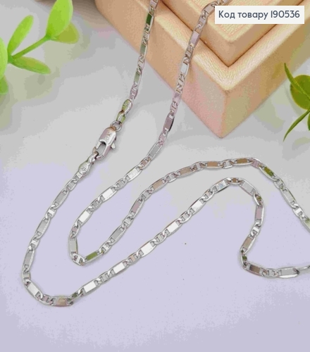 Цепочка родовая плетение Овальными пластинами, ширина 2,5мм, длина 50см, Xuping 190536 фото 2