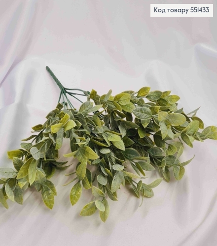 Искусственная композиция Декоративная Зелень, серо-зеленого цвета, 7 веточек, высота 35см 551433 фото 2