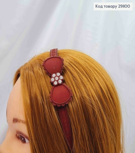 Обруч каучук простой Бант в асс. 291100 фото 2