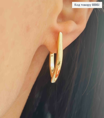 Серьги Стрелы, 2,6см, английская застежка, Xuping 18К 118861 фото 2