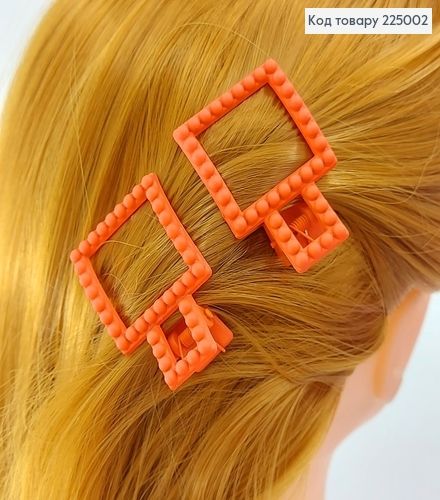 Заколка каучук квадрат оригинальная в асс. 2 шт / уп. 225002 фото 2