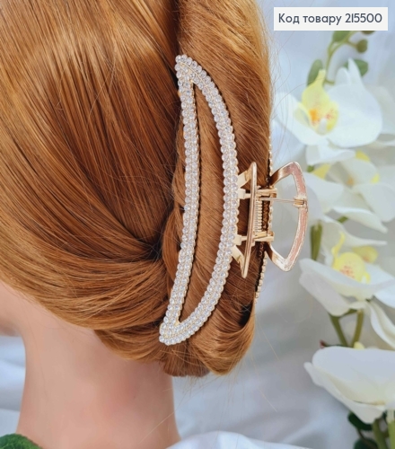 Краб металл, золотого цвета, в камнях , Дуга 11см 215500 фото 2