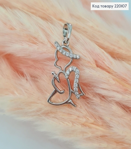Кулон Ангел с камешками родованное Xuping 220107 фото 2